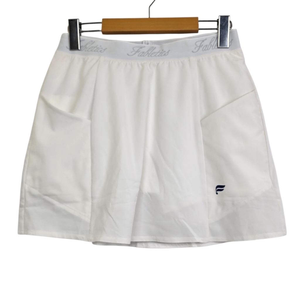 Fabletics White Skort w/ Pockets | Athletic Tennis Golf Athleisure
